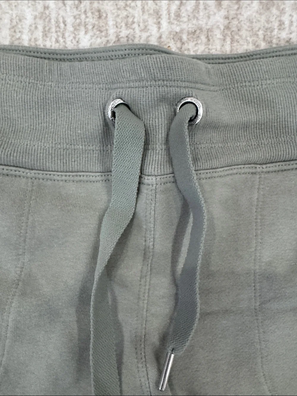 Calvin Klein Olive Green Drawstring Athletic Shorts